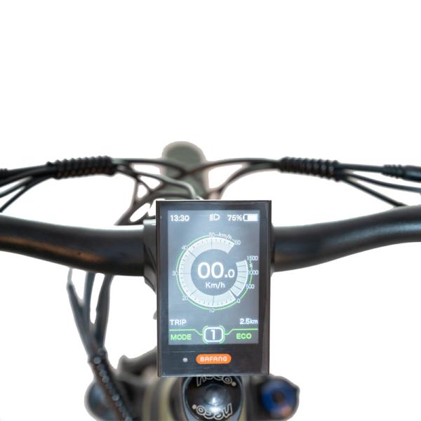 Disc Brake 26'' Ebike with 750W Carbon Fiber Frame and Air Suspension Front Fork by DOMANCA