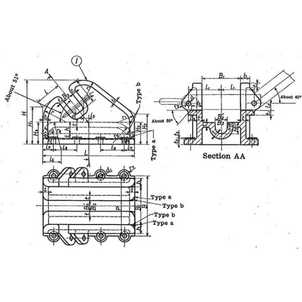 Тип 2002 собаки литого железа JIS f корабль компрессора цепного кабеля причаливая оборудование