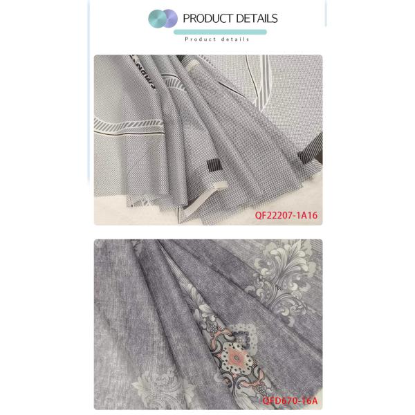 Bright Warp Knit Print Fabric Cushion Cloth Supports Customization 60gsm