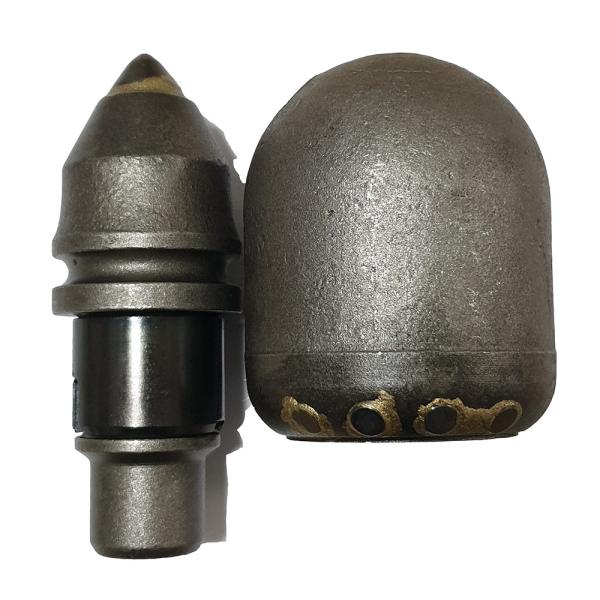 Foundation Drilling Rock Bullet Teeth , Tungsten Carbide Teeth For Rock