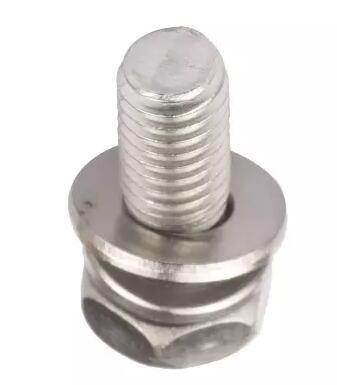 Stainless Steel Cross Head Screw With Washer Zinc Plate Surface DIN6900