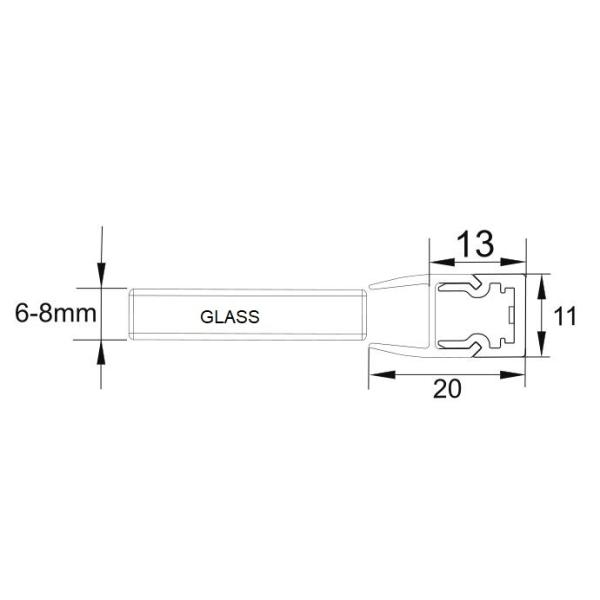 6 - 8 толщины внешнего переключателя мебели Mm освещения шкафа для витрины/шкафа