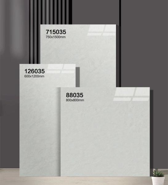 Carreaux de porcelaine vernis poli de qualité beige AAA et carreaux de sol antidérapants de 750x1500 mm pour salle de bain et salon