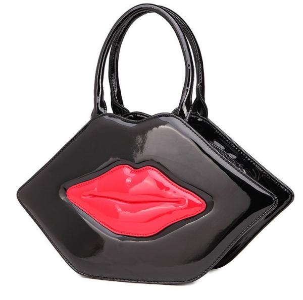 Creative lips handbag female fashion trend lovely personality cartoon