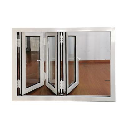 Flexible Opening Aluminum Bifold Windows EPDM Horizontal Soundproof Storm Windows