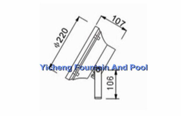High Power Halogen Underwater Outdoor Fountain Light for Hotel PAR56 300W Warm White