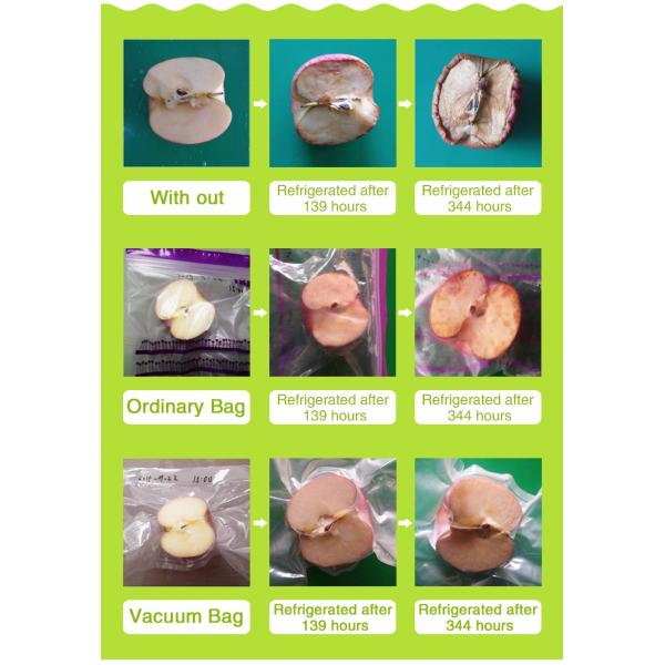 Embossed Pre Cut Food Vacuum Bags Side Gusset Strong Stereoscopic