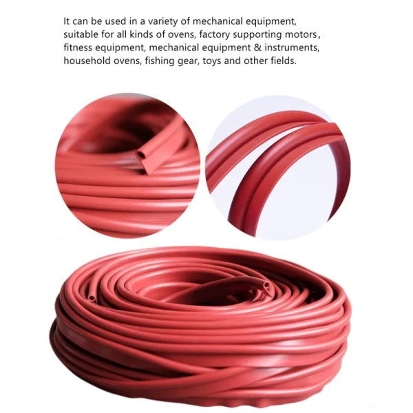 Heat Resistant High Temperature Extruded P Shaped Oven Door Seal Gasket Strip in Black/White/Red