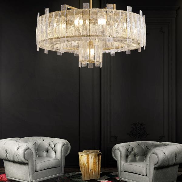 Mode Postmoderne Art créatif Minimaliste Lumière de lustre Pour le salon Nordique Luxe Lumière de lustre en verre Lumière de pendentif moderne