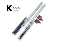 Impulso para abrir 3 - extensão completa da dobra sob a corrediça montada com Front Clips