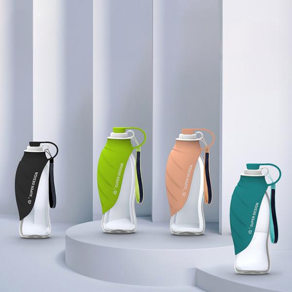 Leakproof Silicone Portable Dog Water Bottle For Walking Dog Travel Water Dispenser