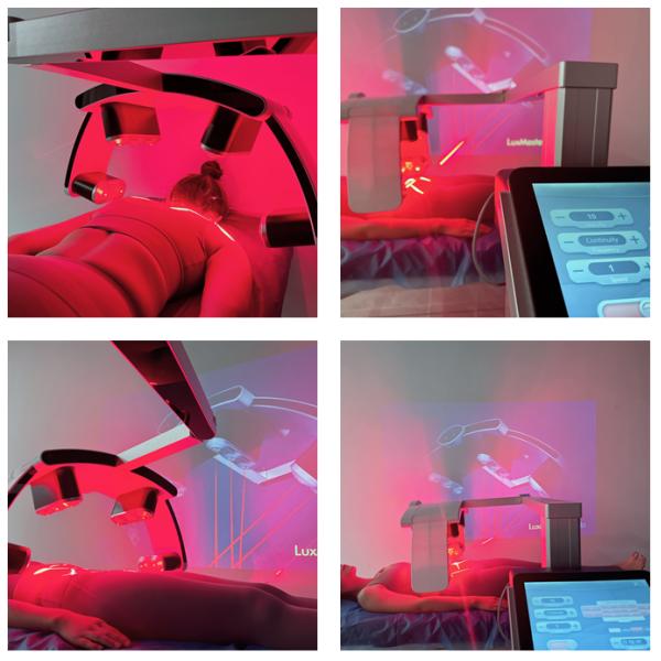 Медицинский уровень Красный свет ЛЛЛТ лазерное оборудование для облегчения боли 405nm 635nm Luxmaster лазерная терапия