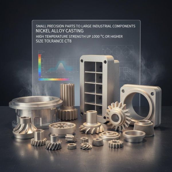 Nickel Alloy Casting with High Temperature Strength Up To 1000 °C and Size Tolerance CT8 for Small Precision Parts to Large Industrial Components