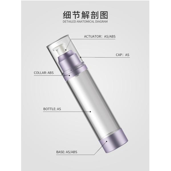 Garrafa mal ventilada preta transparente da bomba COMO a única garrafa do creme da loção da parede