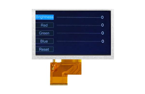 Écran LCD TFT de type TN de 5 pouces avec ILI5960 ILI6122