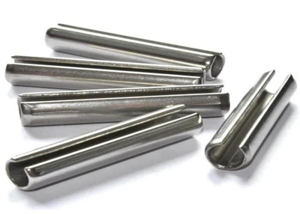 Aço inoxidável SUS201 Tipo de mola polida simples Pins retos Pins de rolo Tipo leve DIN7346