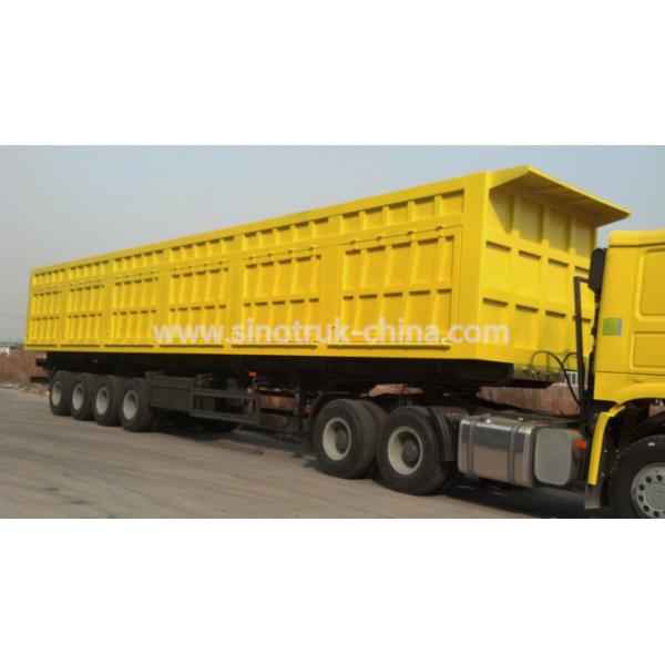 Box Heavy Duty Four Axle Trailer 16 Wheels For Transport Valuable Goods