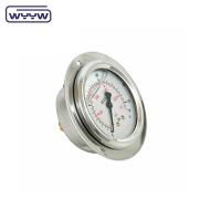 flange 63 mm de dupla escala, grau de resistência a choques de 2,5%, manômetro de precisão, manômetro de pressão hidráulica, 16 bares