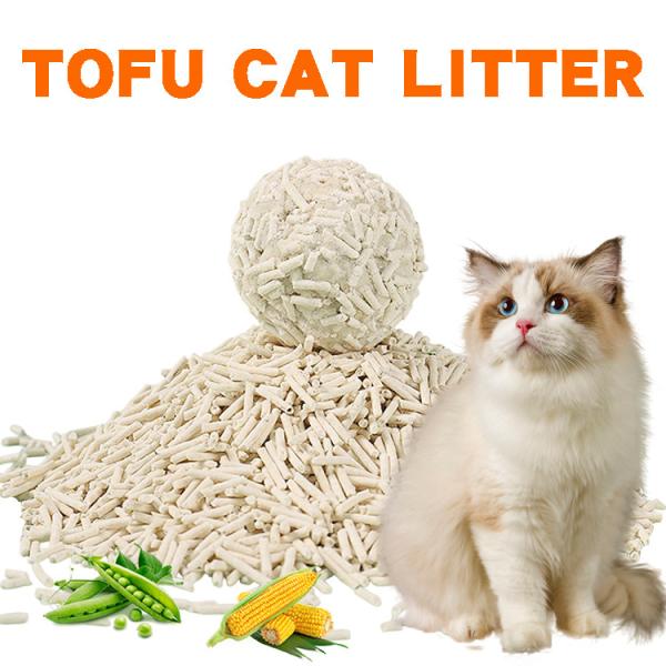 Eco-Friendly Biodegradable Low Dust Tofu Cat Litter Sand for Odor Control and Fast Clumping
