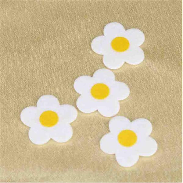 Sunflower Applique Padded Applique Crafts For Girls's Hairpins Size 30 mm
