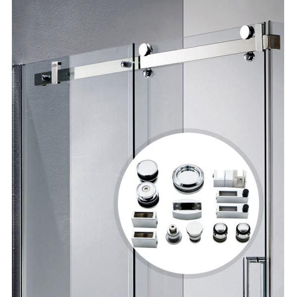 Factory Frameless Glass Hanging Shower Glass Doors Fittings Sliding Door Fittings