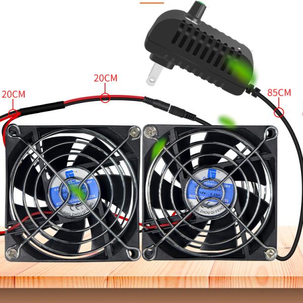 2000RPM Speed Adjustable Cooling Fan 12cm Btc Machine Chassis Workstation Cabinet Radiator Server fan