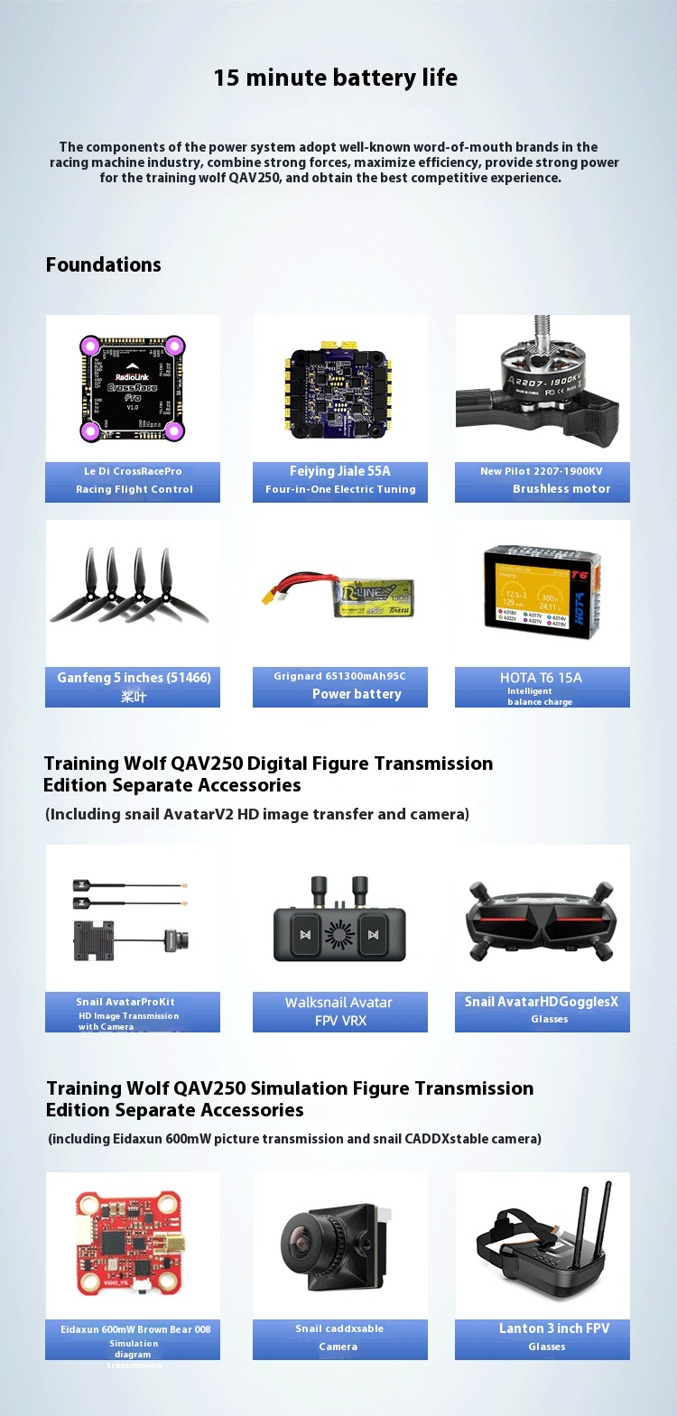 Ledi QAV250 Mini 2 Drone 5-inch GPS FPV Racing Aerial Photography Simulation Autopilot Carbon Fiber Digital Model Remote Lipo