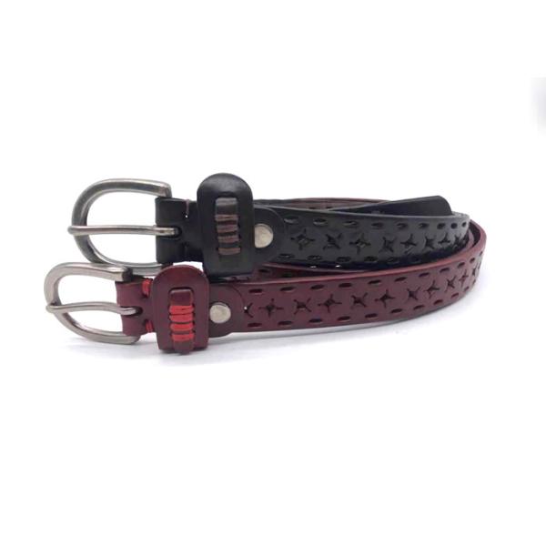 Hollow Cowhide 90cm Womens Genuine Leather Belt