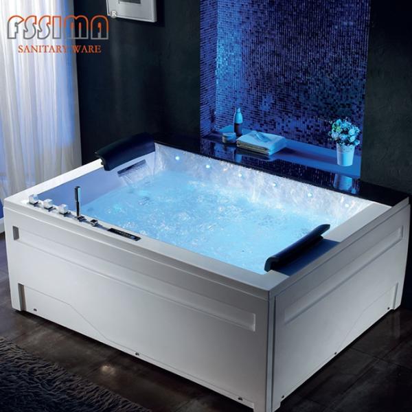 ушат человека ванны 2 SPA водоворота 1900x830 Freestanding выпущенный струю