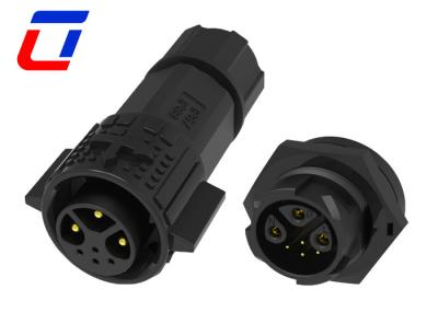 Circular PA66 Plastic Outdoor Waterproof Connector For Industrial Inkjet Equipment