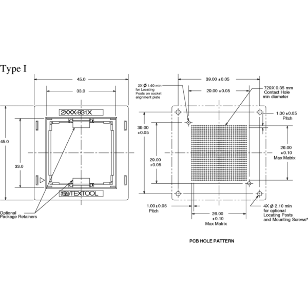 Durable 3M 2256-9357-0A-2401 BGA Burn-In Socket with Excellent Airflow and Balanced Contact Forces