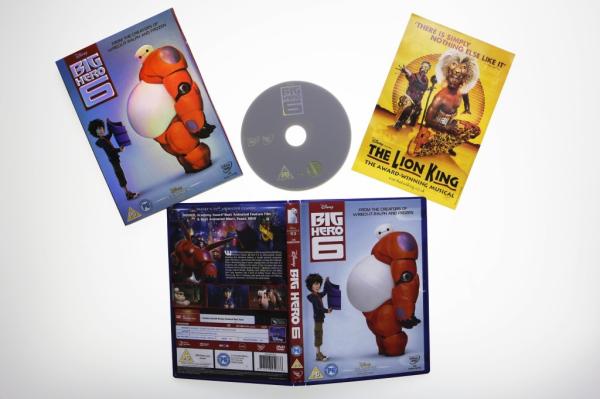 Big Hero 6  1DVD carton dvd Movie disney movie for children uk region 2 DHL free shipp