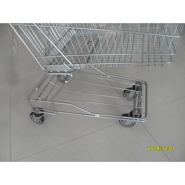 80L Supermarket Wire Shopping Trolley American Design Grocery Buggy Carts
