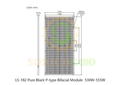 530W Monocrystalline Silicon Solar Panels For Commercial Solar Installations