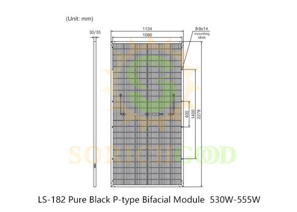530W Monocrystalline Silicon Solar Panels For Commercial Solar Installations