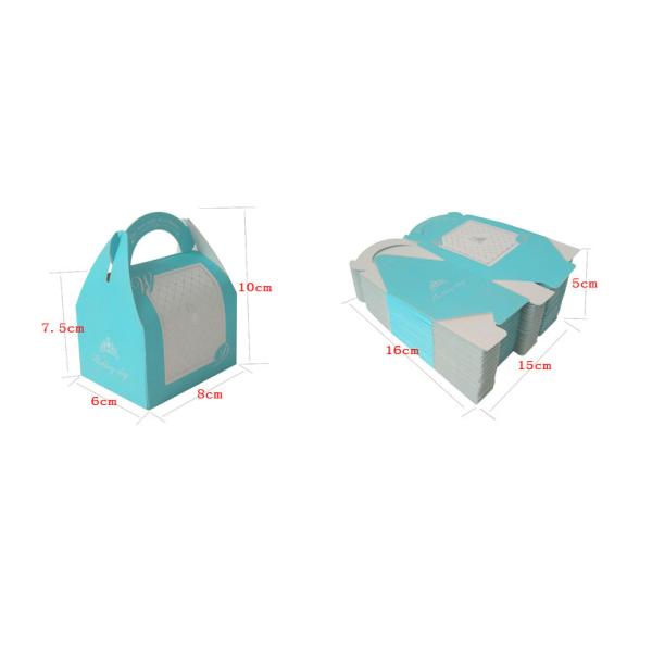 Asian Valentine Chocolate Box Takeaway Coloured Sweet Gift Box with a Handle