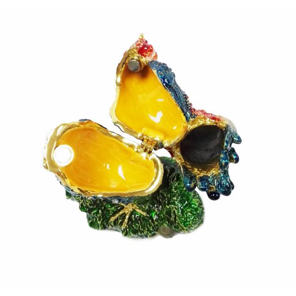 Wholesale rooster metal jewelry box rooster decorative box fashion rooster cock jewelry box