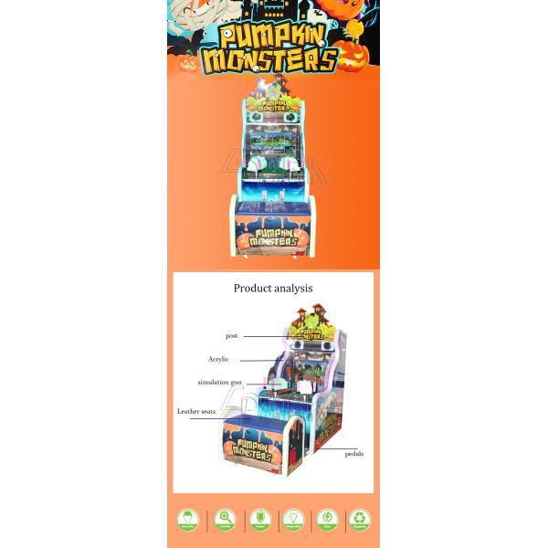 Apumpkin Monsters Lottery Crane Game Machine Four Wheels Easy To Move