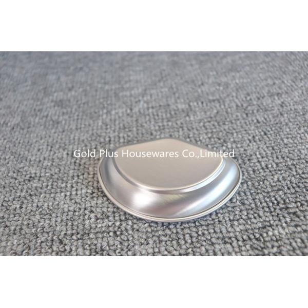 Food contact safety tableware japanese square soy sauce dish for sushi 28g cheap mini silver stainless steel sauce dish