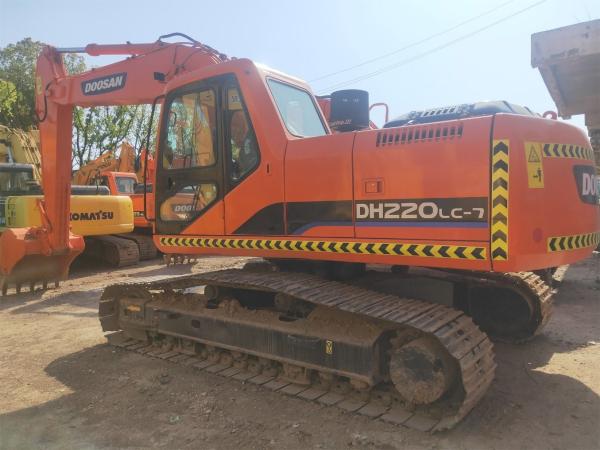                  Secondhand Crawler Excavator Doosan Dh220LC-7, Used Digger 220, 100% Original Used Construction Machine             