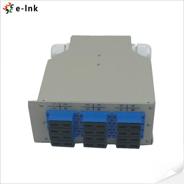 12 portas DIN-Rail Fiber Splice Box