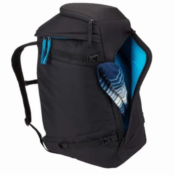 Poliéster de viagem 60 litros preto saco de Ski Boot Bag Shoe Storage
