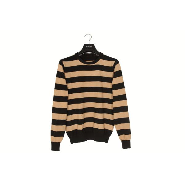 Polyester Womens Striped Long Sleeve Sweater For Autumn