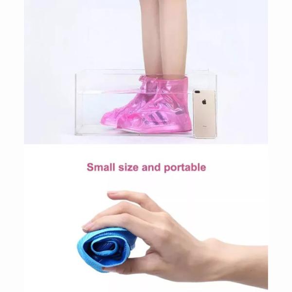 Houseware Thicken PVC Anti-Slip Wear -Resistant Adjustable Rain Shoes Cover