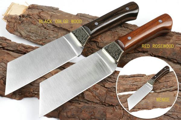 Outdoor 58HRC Wooden Handle Machete 3Cr13 Stainless Steel 5.51 Blade