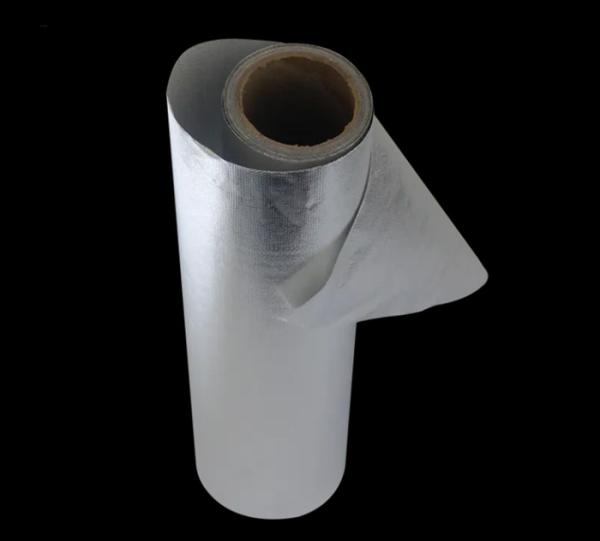 7um Thermal Resistance Aluminum Foil Fiberglass Cloth 7 Micron