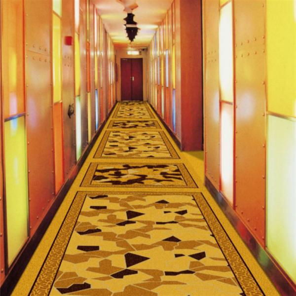Commercial Hotel Carpet Flooring , Wilton Weave Carpet Jacquard Style