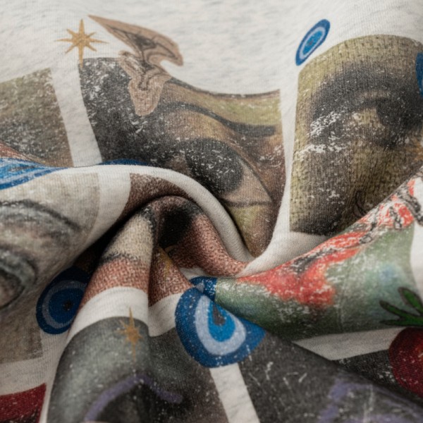 345G Oversize Vintage Art DTG Print Crewneck Sweatshirt | OEM ODM Custom Logo & Fabric Optional, Multiple Color Codes, Low MOQ