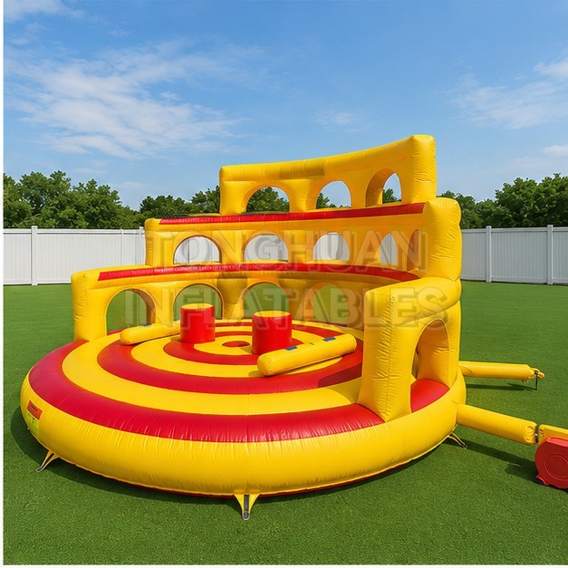Commercial Inflatable Gladiator Joust Arena for Interactive Team Building Events Party Rental Businesses Festivals and Entertainment Centers