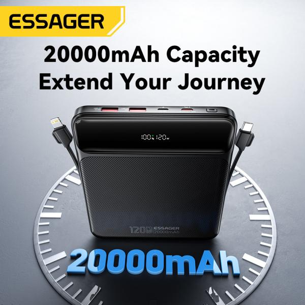 ESSAGER PB905 Series 4 Ports 20000mAh Power Pack Portable Power Bank with Private Mold and TYPE-C Input Interface